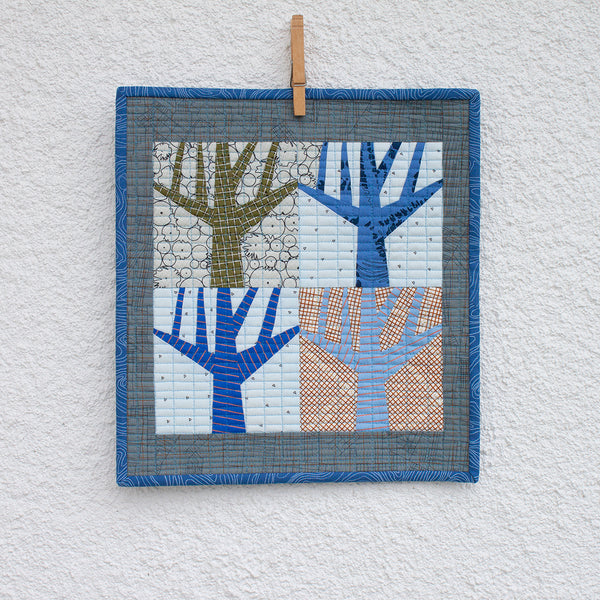 Blue Mini Grove Quilt . Carolyn Friedlander