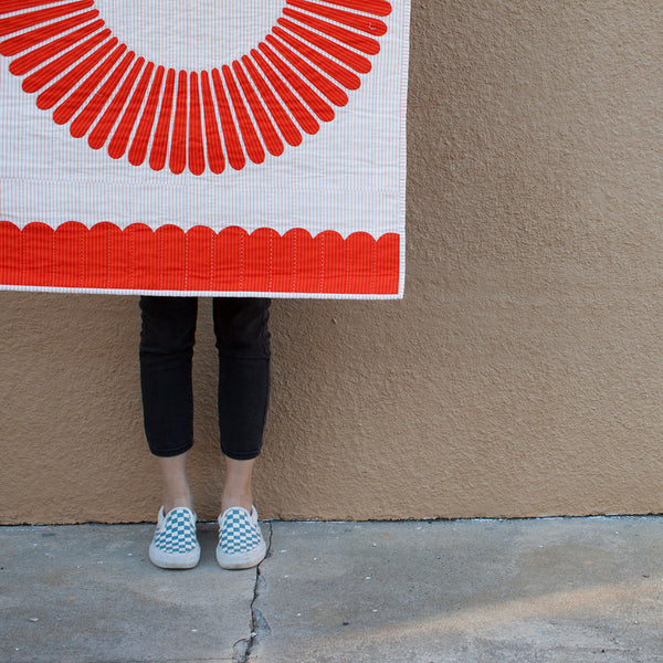 Hunt Tangerine Quilt . Carolyn Friedlander