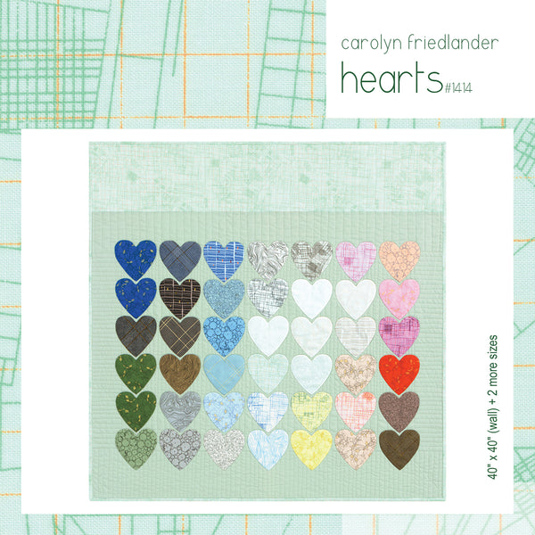 cf hearts quilt pattern . carolyn friedlander