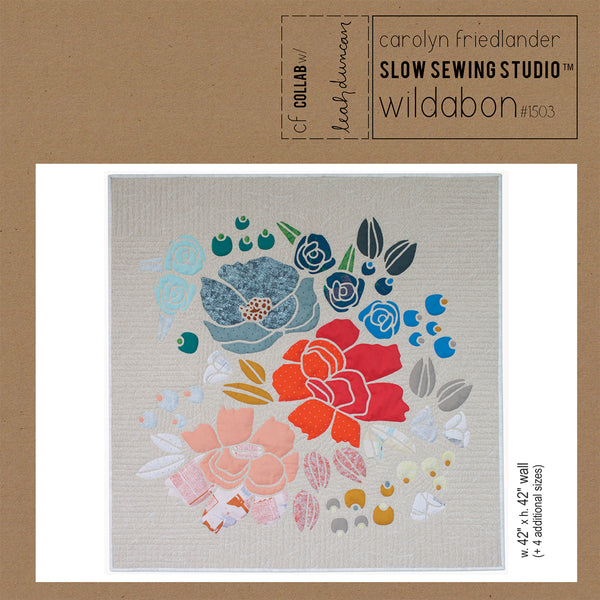 Wildabon quilt pattern back cover