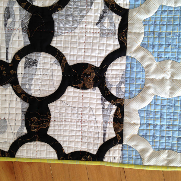 everglade quilt in carkai fabric . carolyn friedlander