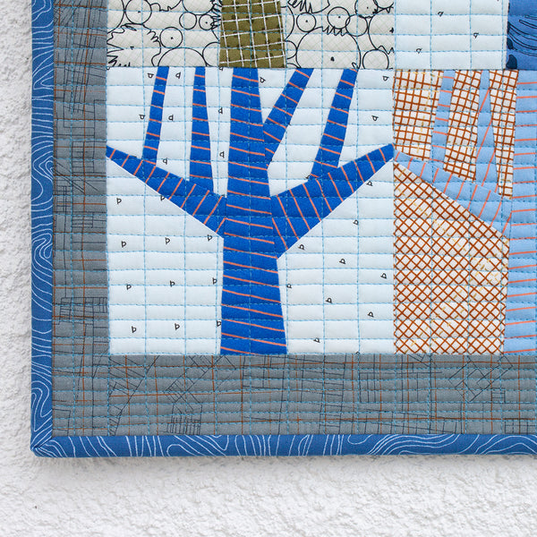 Blue Mini Grove Quilt . Carolyn Friedlander